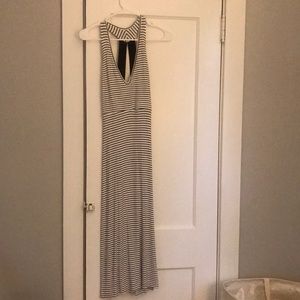 Never worn blue and white stripe free people dress